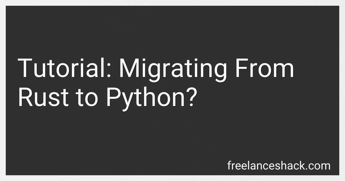 Tutorial: Migrating From Rust to Python? image