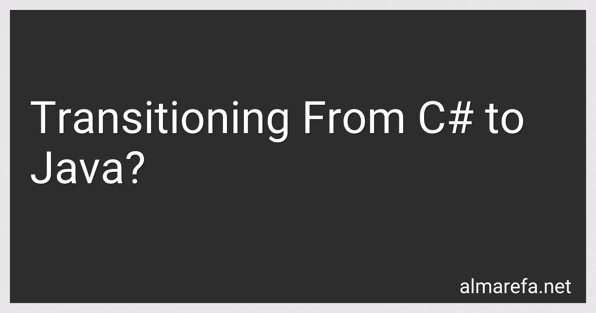 Transitioning From C# to Java? image