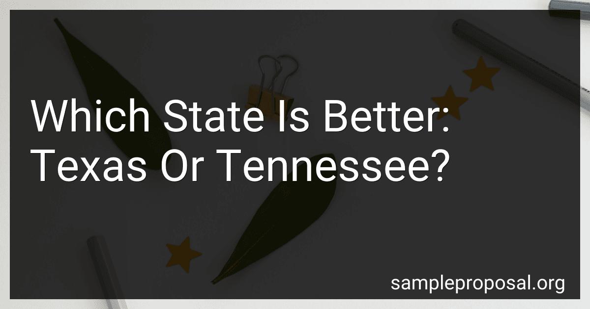 Which State Is Better: Texas Or Tennessee? image