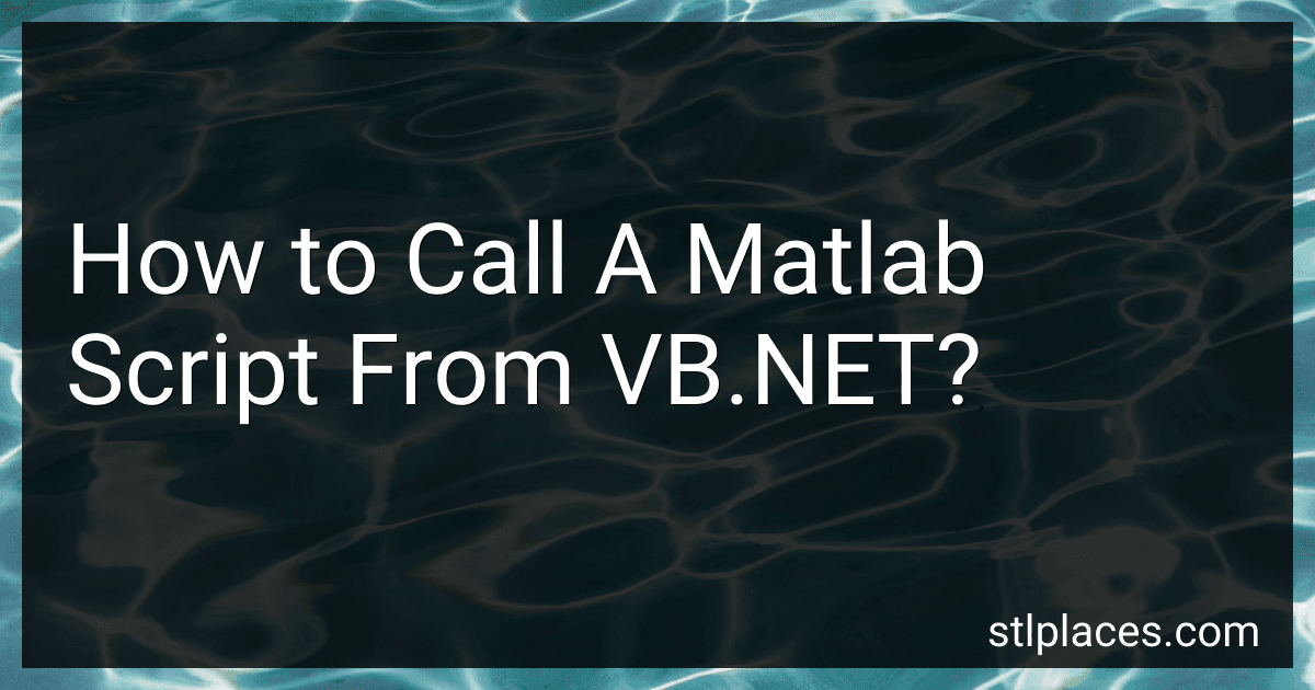 How to Call A Matlab Script From VB.NET? image
