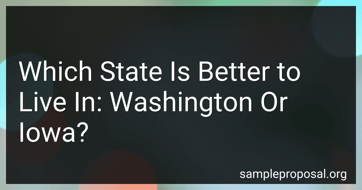 Which State Is Better to Live In: Washington Or Iowa? image