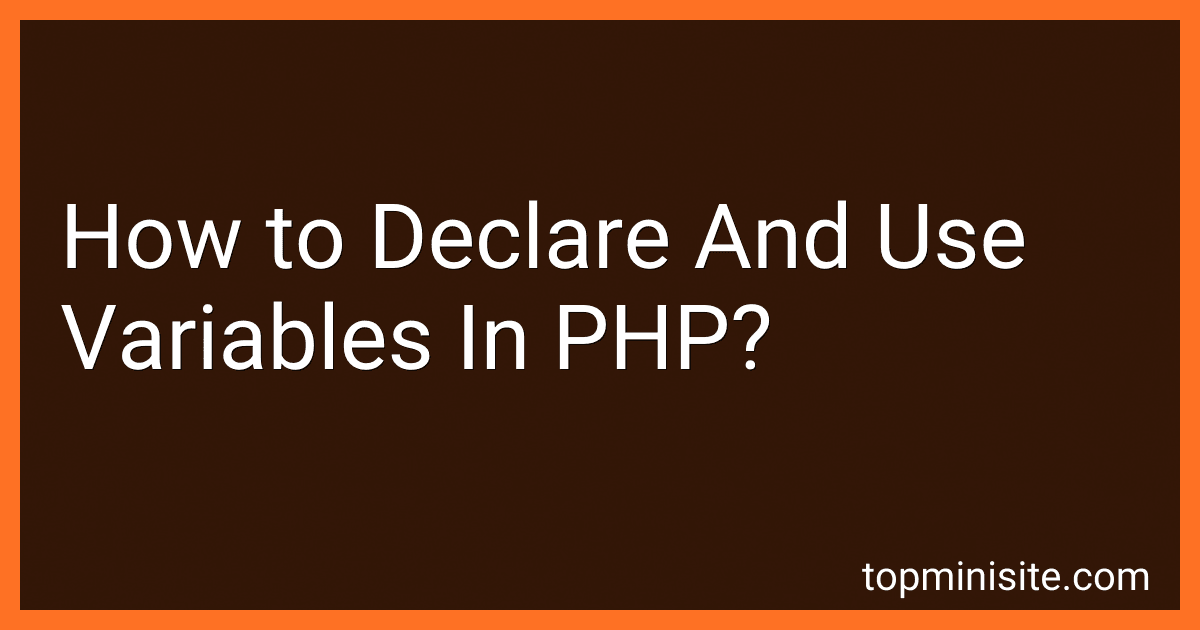 How to Declare And Use Variables In PHP? image