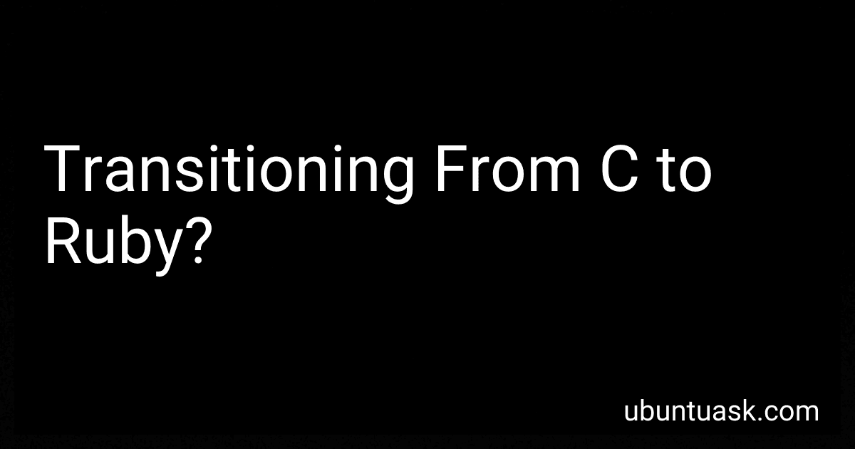 Transitioning From C to Ruby? image
