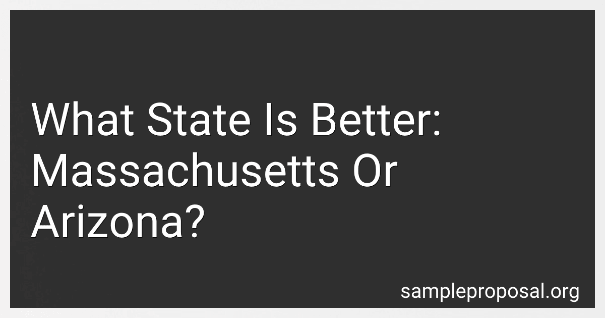What State Is Better: Massachusetts Or Arizona? image