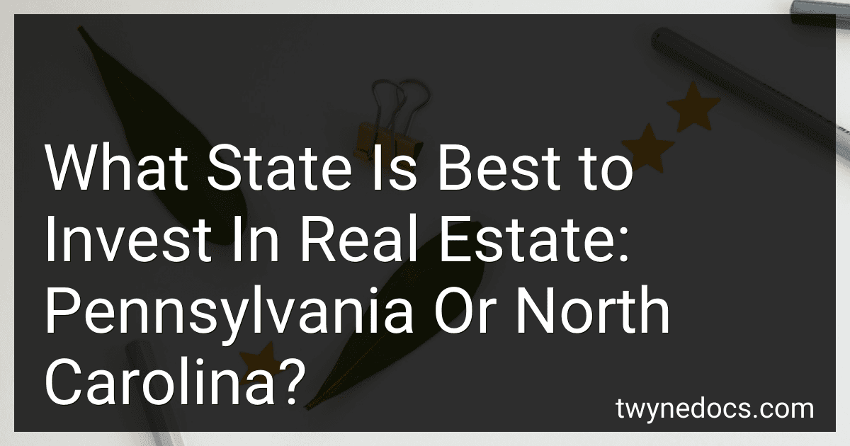 What State Is Best to Invest In Real Estate: Pennsylvania Or North Carolina? preview