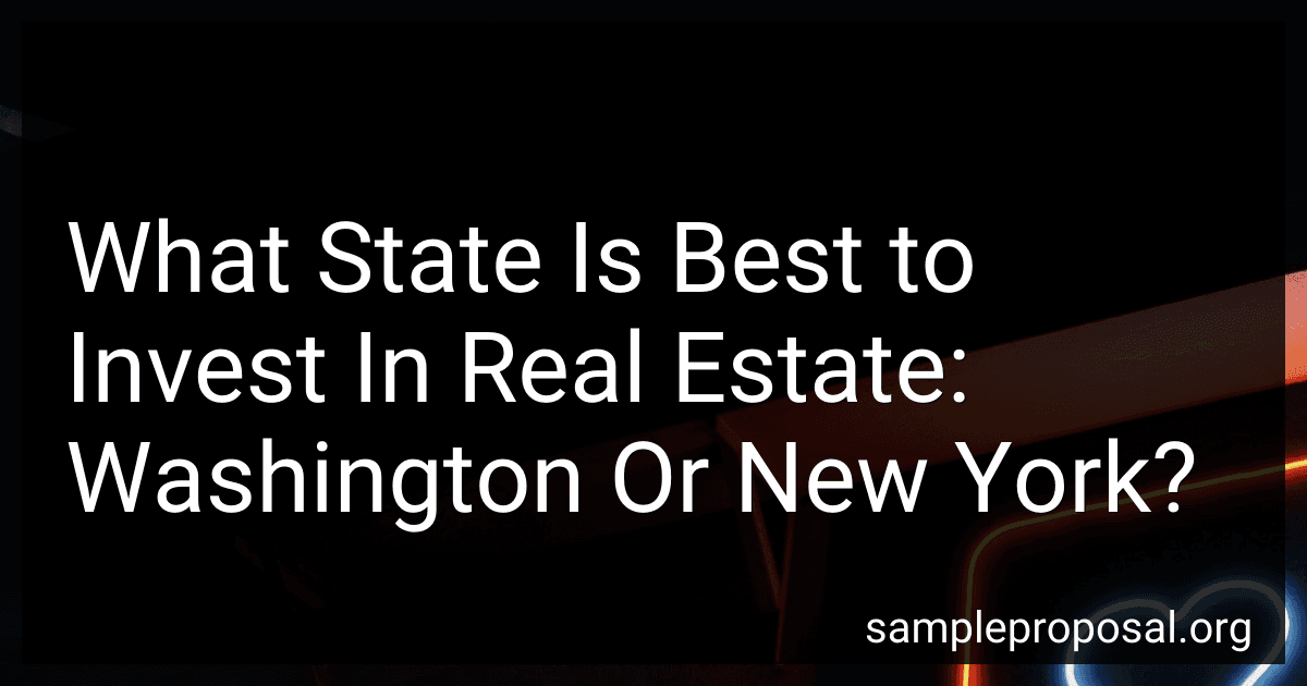 What State Is Best to Invest In Real Estate: Washington Or New York? image