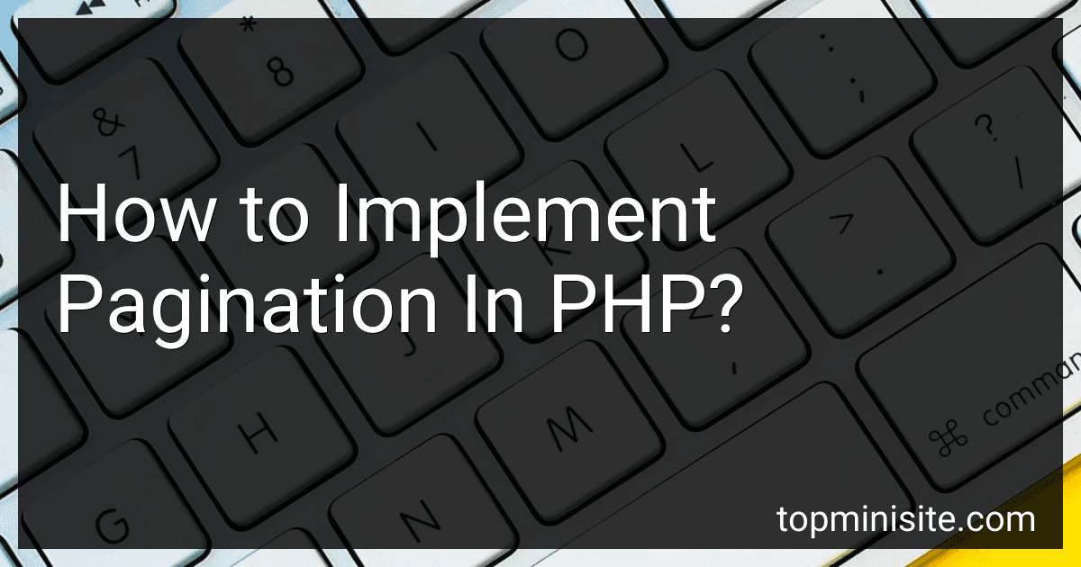 How to Implement Pagination In PHP? image