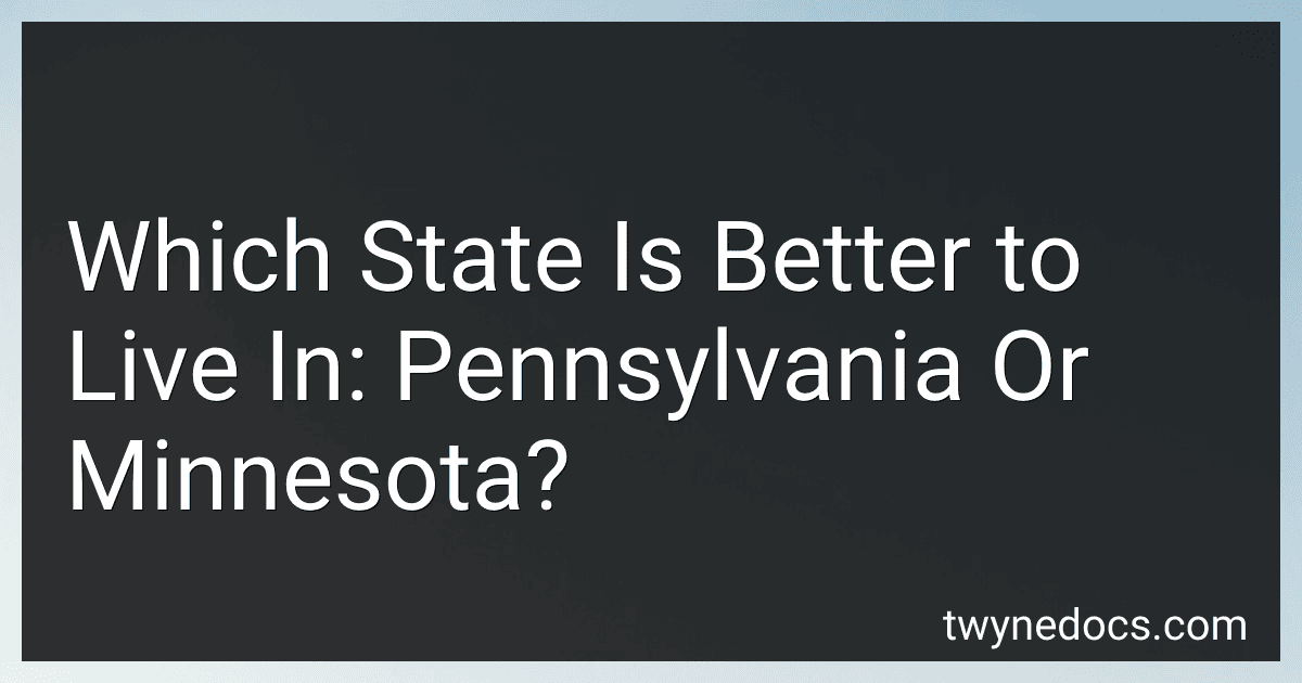 Which State Is Better to Live In: Pennsylvania Or Minnesota? image