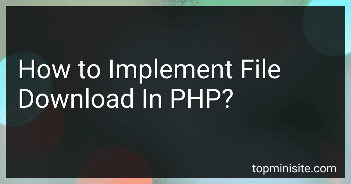 How to Implement File Download In PHP? image