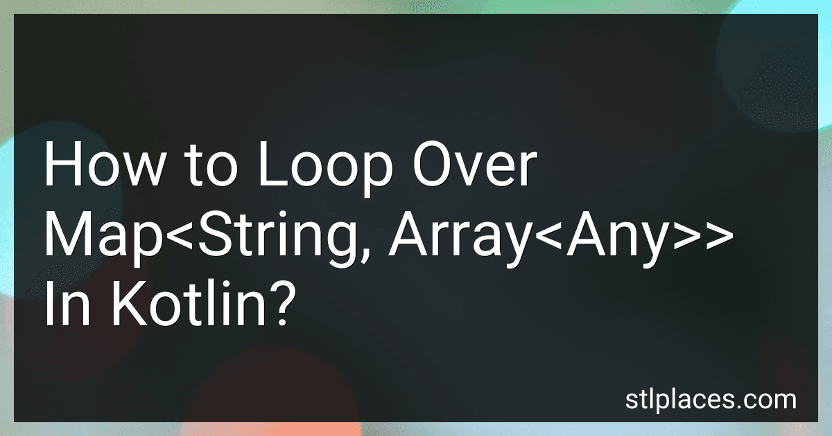 How to Loop Over Map<String, Array<Any>> In Kotlin? image