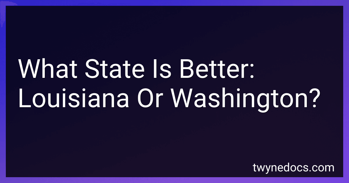 What State Is Better: Louisiana Or Washington? image