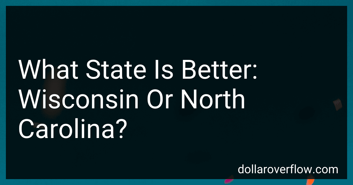 What State Is Better: Wisconsin Or North Carolina? image