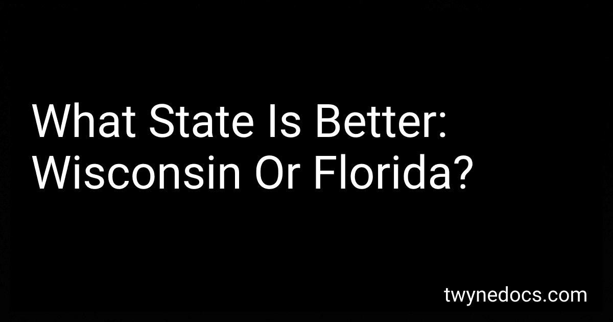 What State Is Better: Wisconsin Or Florida? image