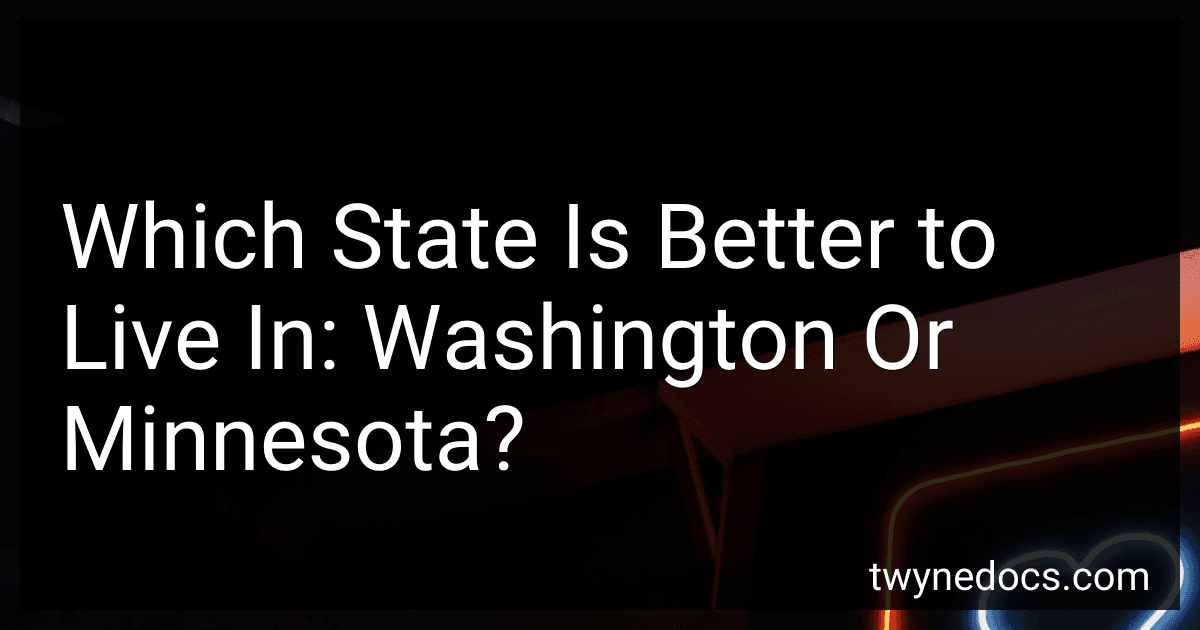 Which State Is Better to Live In: Washington Or Minnesota? image
