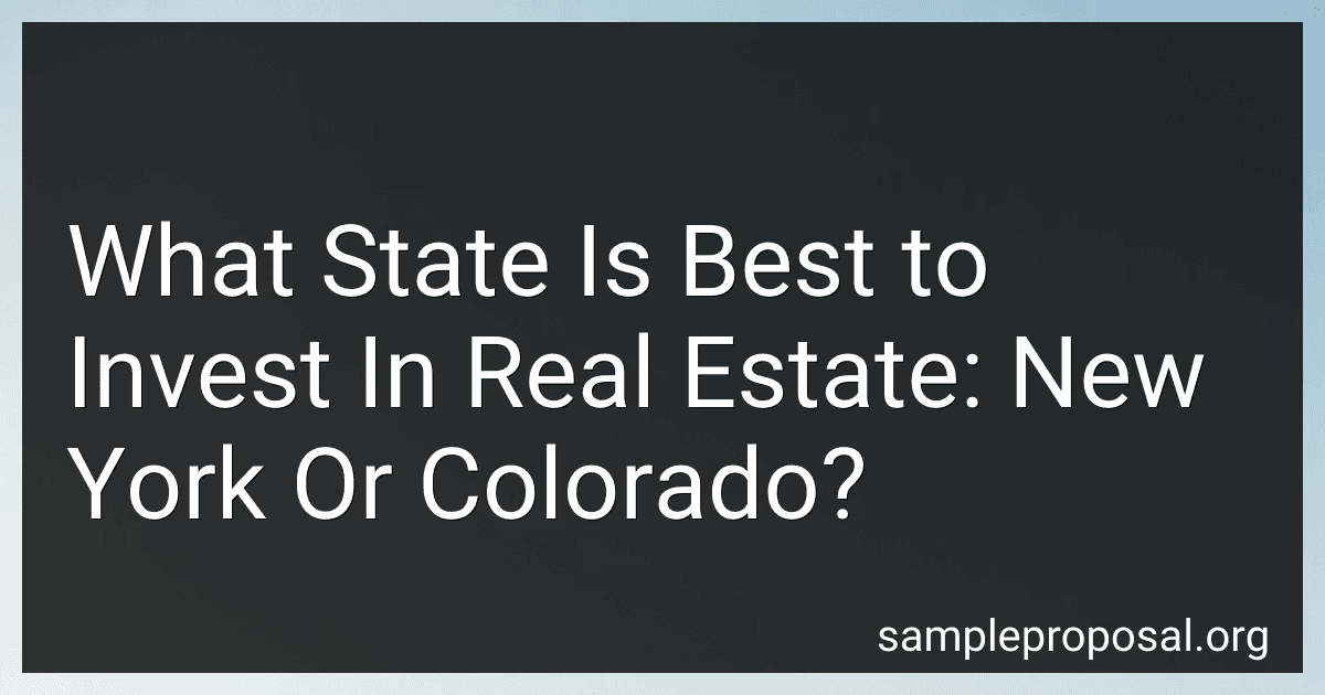 What State Is Best to Invest In Real Estate: New York Or Colorado? preview