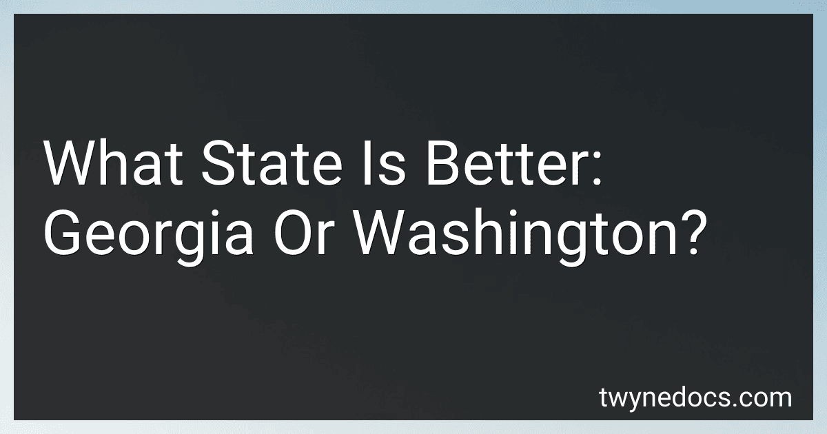 What State Is Better: Georgia Or Washington? image