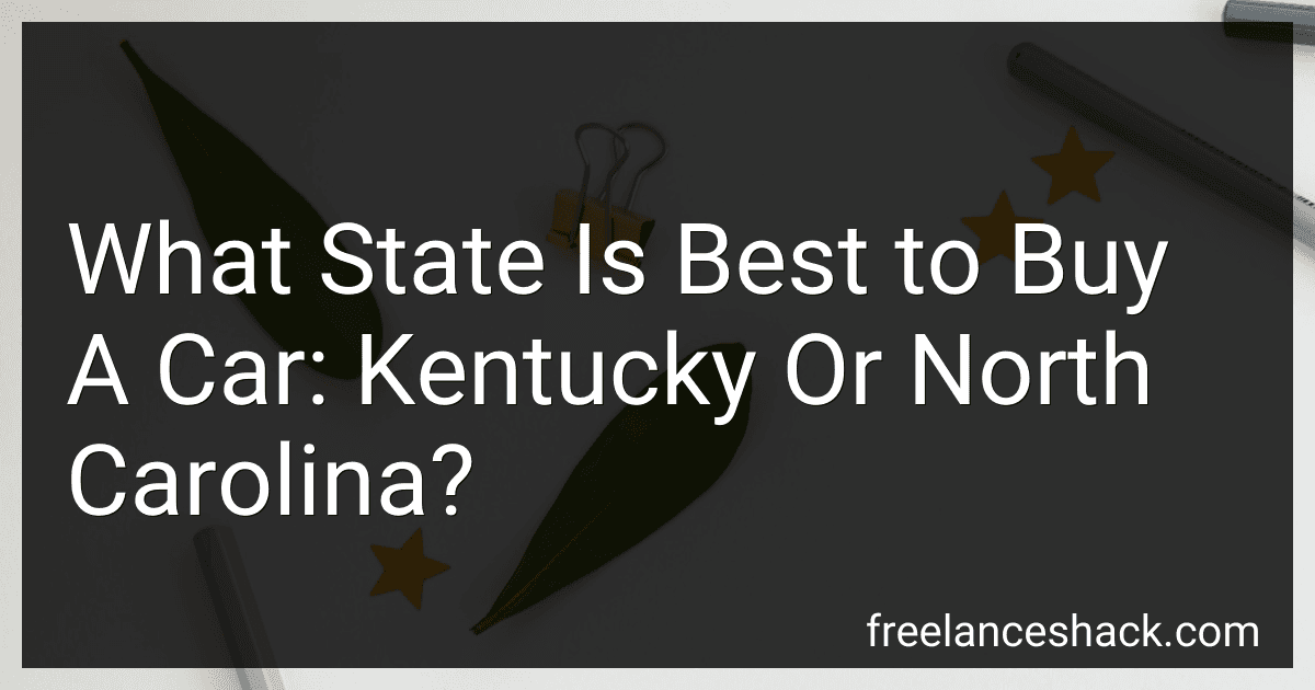 What State Is Best to Buy A Car: Kentucky Or North Carolina? image