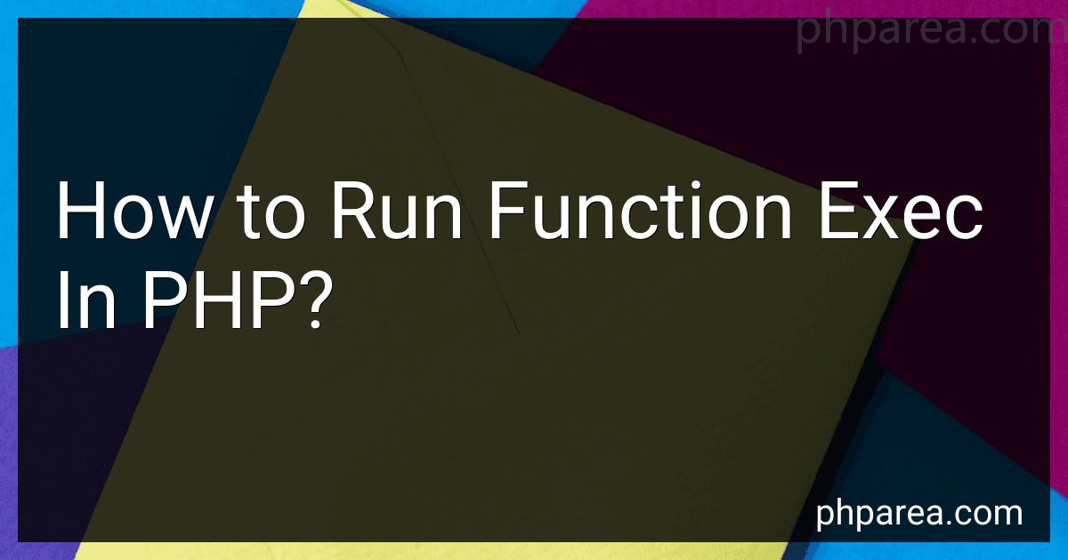 How to Run Function Exec In PHP? image
