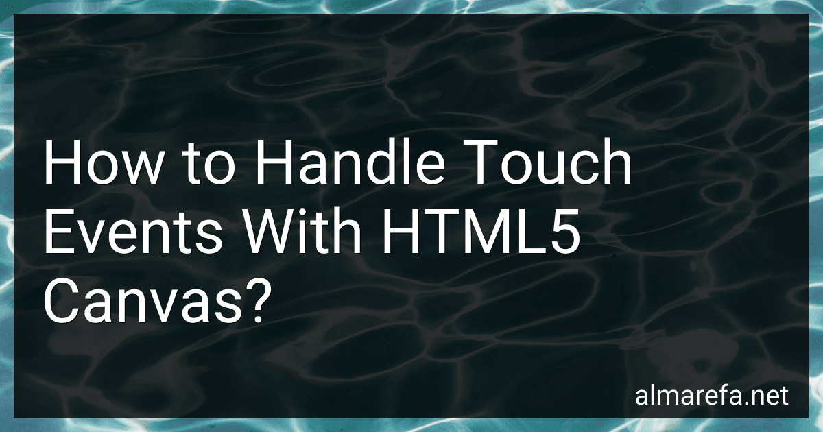 How to Handle Touch Events With HTML5 Canvas? image