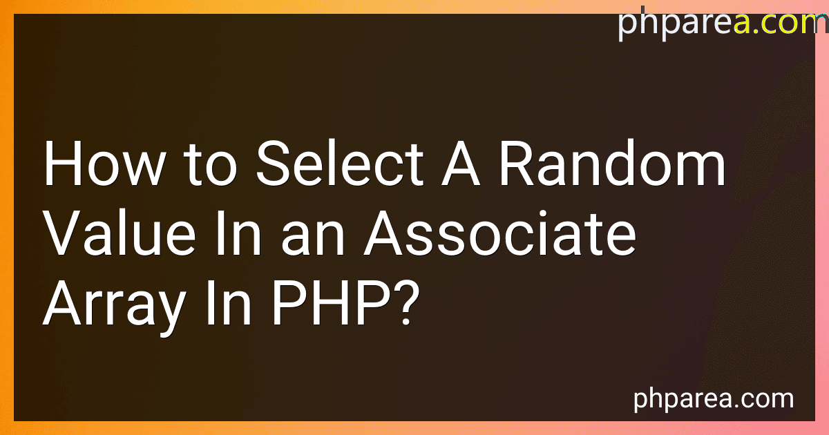 How to Select A Random Value In an Associate Array In PHP? image