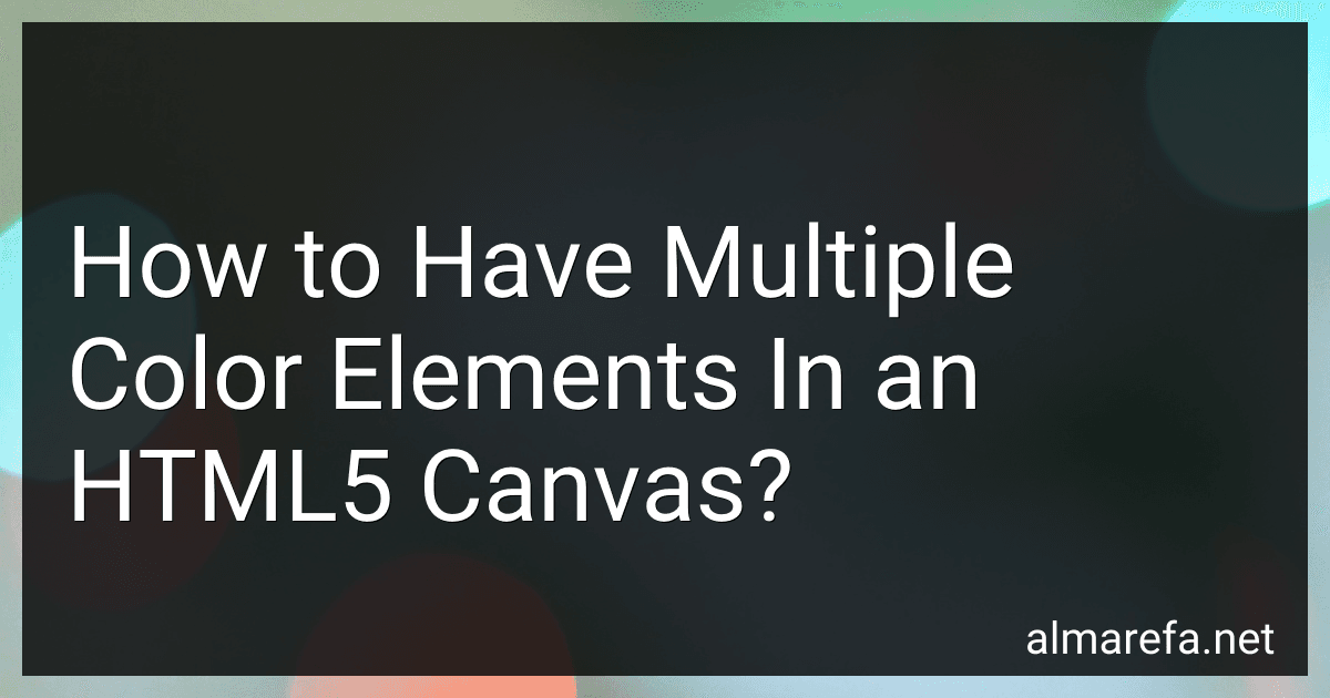 How to Have Multiple Color Elements In an HTML5 Canvas? preview