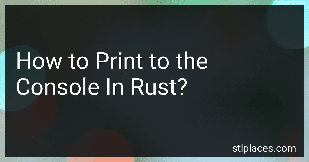 How to Print to the Console In Rust? image