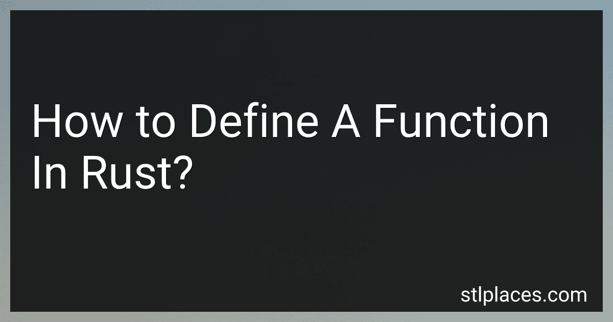 How to Define A Function In Rust? preview