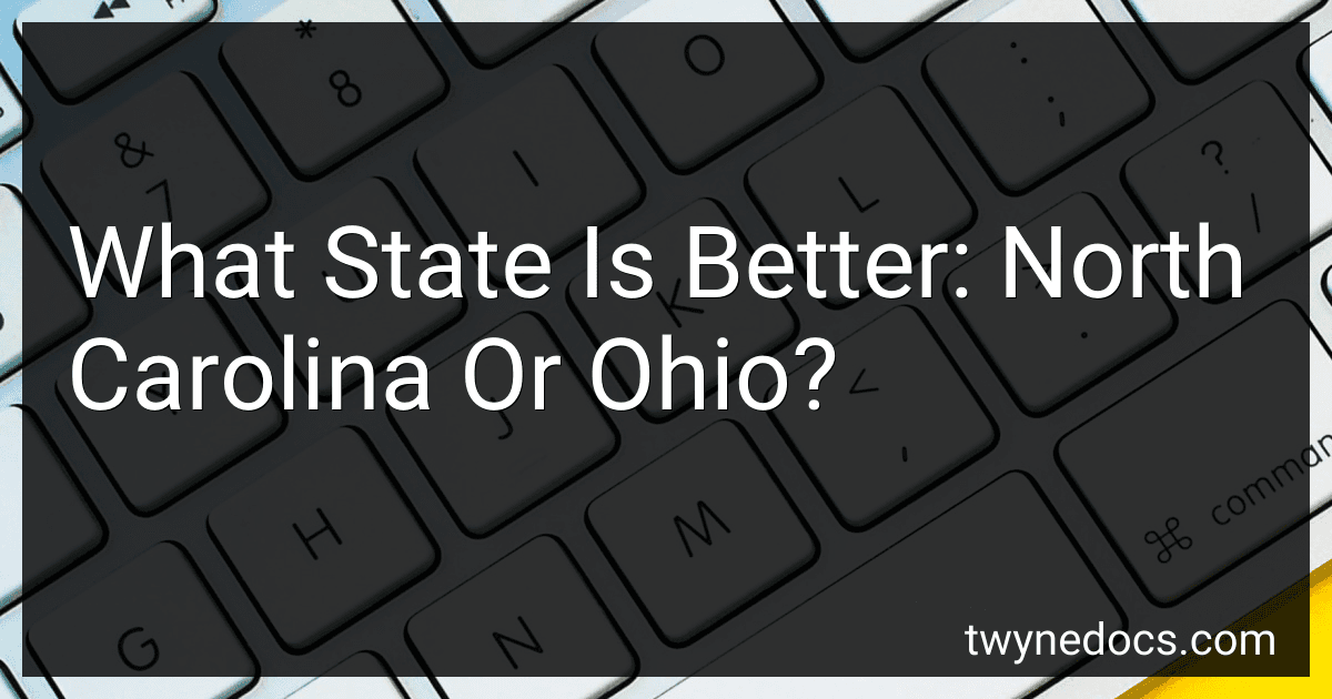 What State Is Better: North Carolina Or Ohio? image