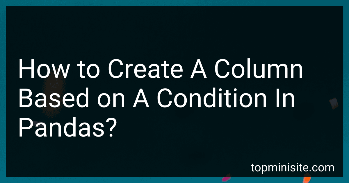 How to Create A Column Based on A Condition In Pandas? image