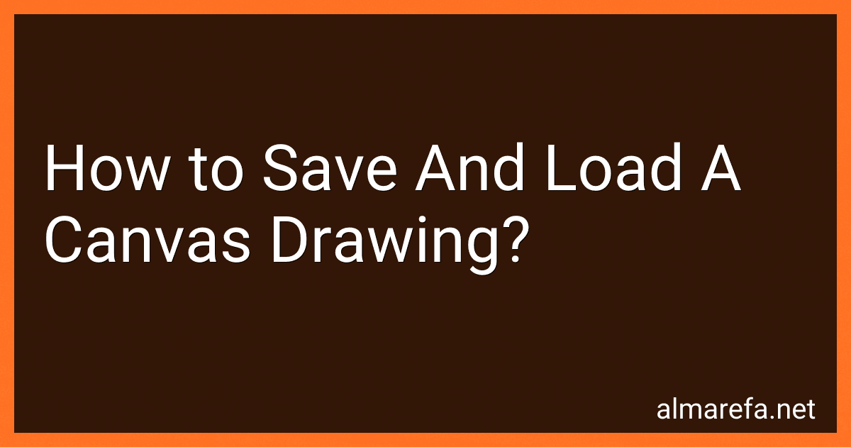 How to Save And Load A Canvas Drawing? preview