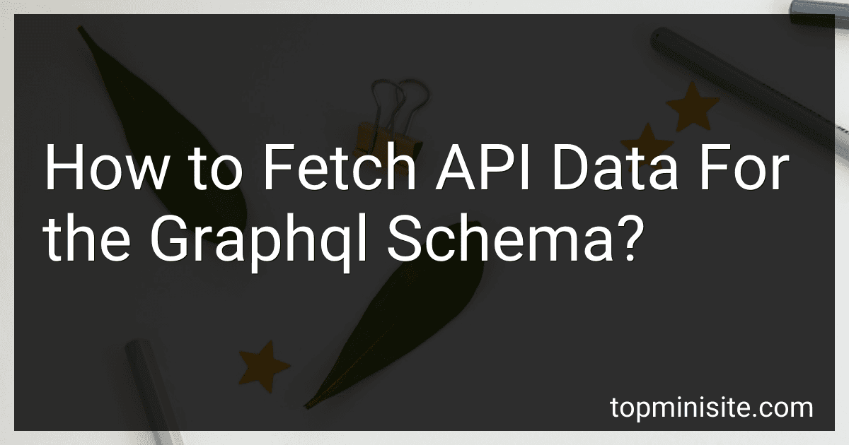 How to Fetch API Data For the Graphql Schema? image