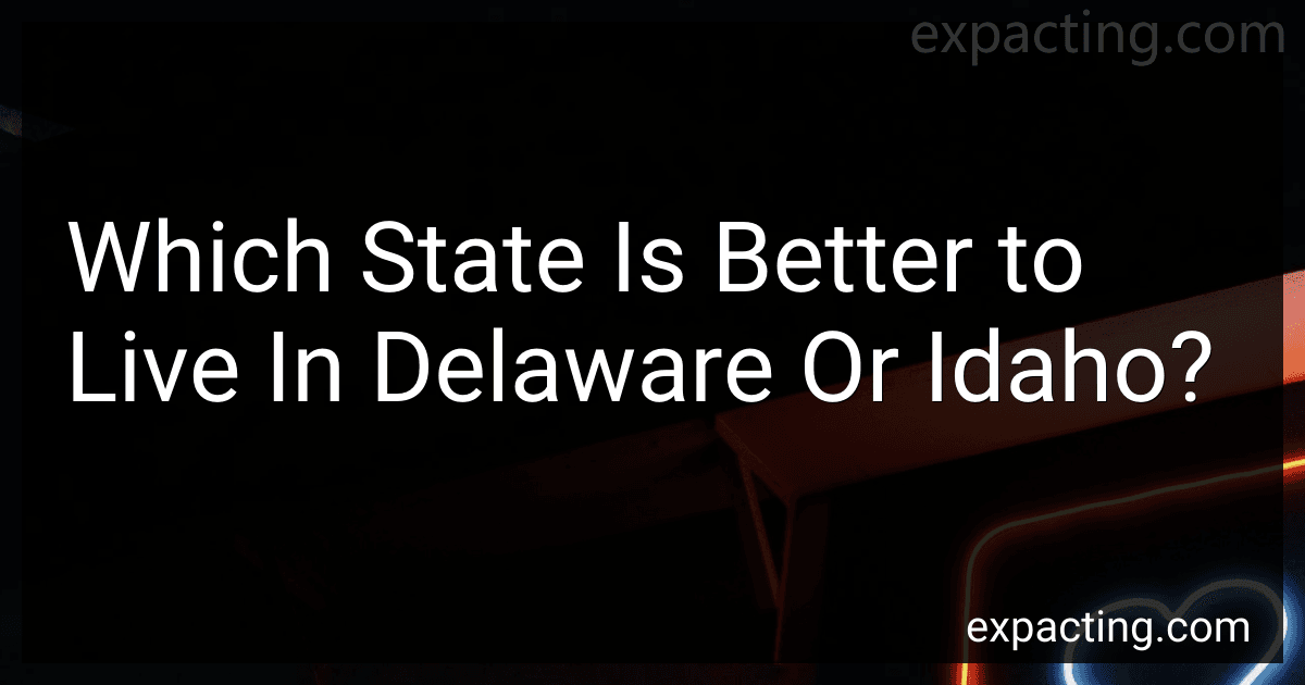 Which State Is Better to Live In Delaware Or Idaho? image