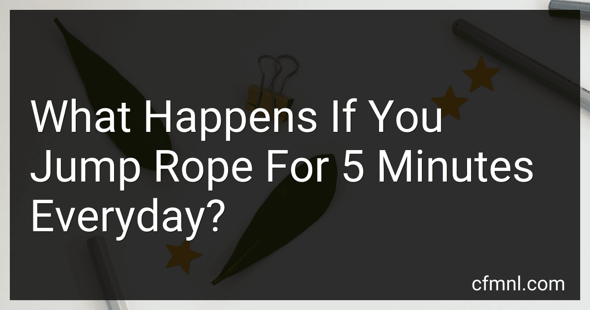 What Happens If You Jump Rope For 5 Minutes Everyday? image