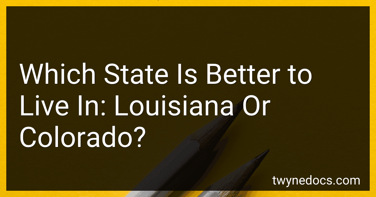 Which State Is Better to Live In: Louisiana Or Colorado? image