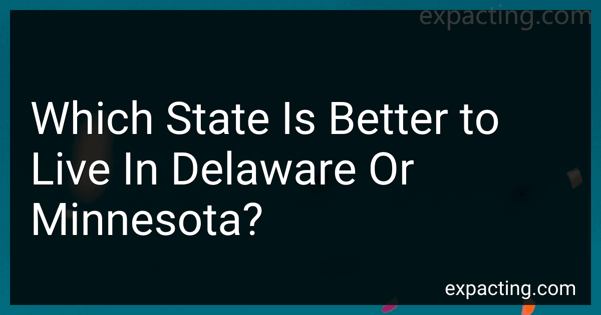 Which State Is Better to Live In Delaware Or Minnesota? preview