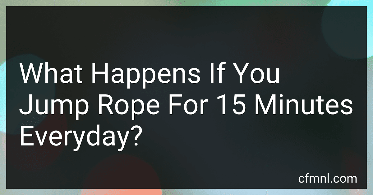 What Happens If You Jump Rope For 15 Minutes Everyday? image