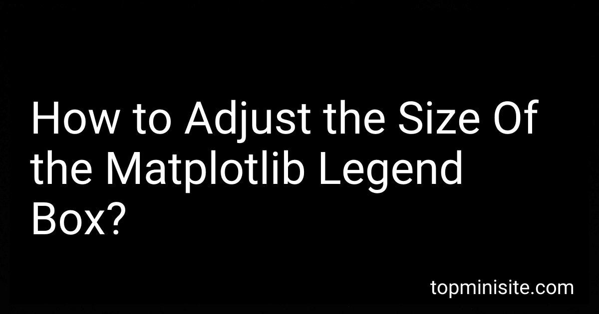 How to Adjust the Size Of the Matplotlib Legend Box? image