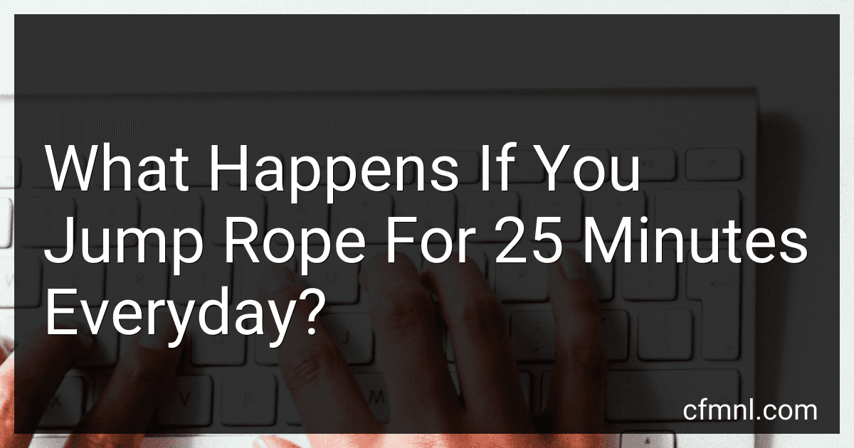 What Happens If You Jump Rope For 25 Minutes Everyday? image