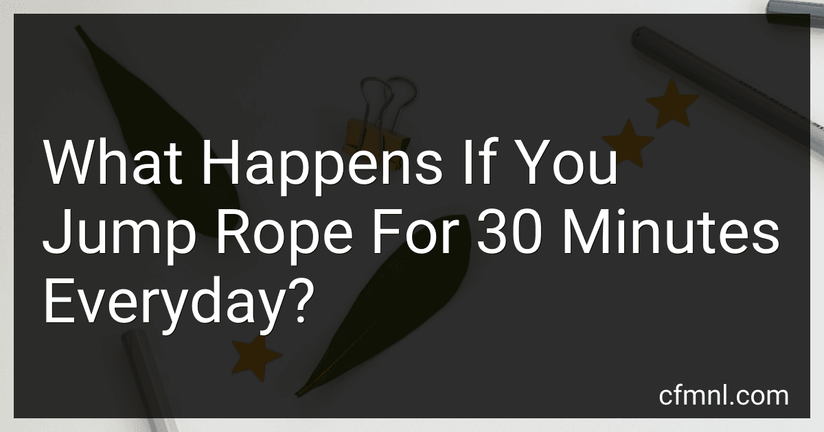What Happens If You Jump Rope For 30 Minutes Everyday? image