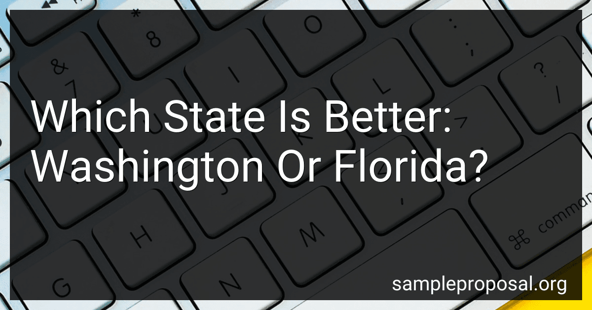 Which State Is Better: Washington Or Florida? image