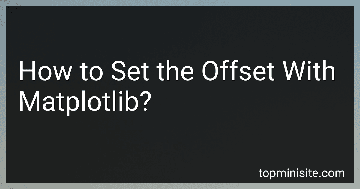 How to Set the Offset With Matplotlib? image
