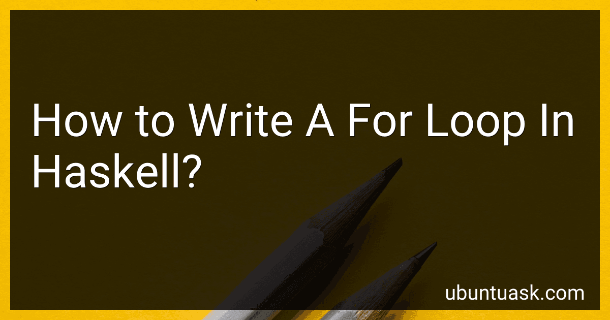 How to Write A For Loop In Haskell? image