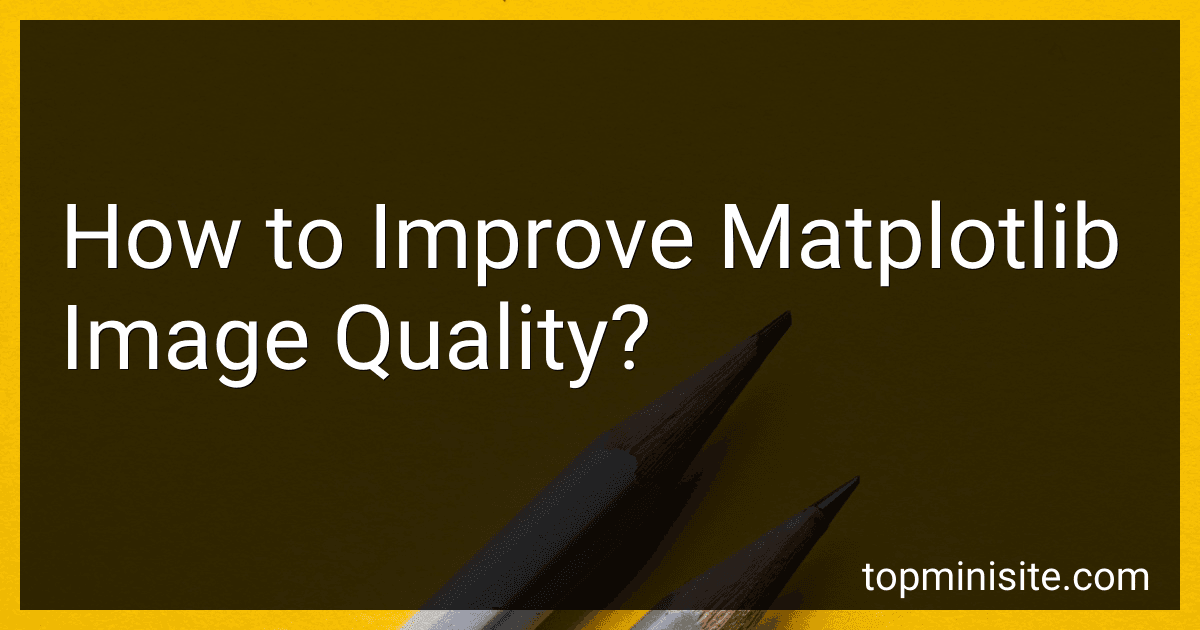 How to Improve Matplotlib Image Quality? image