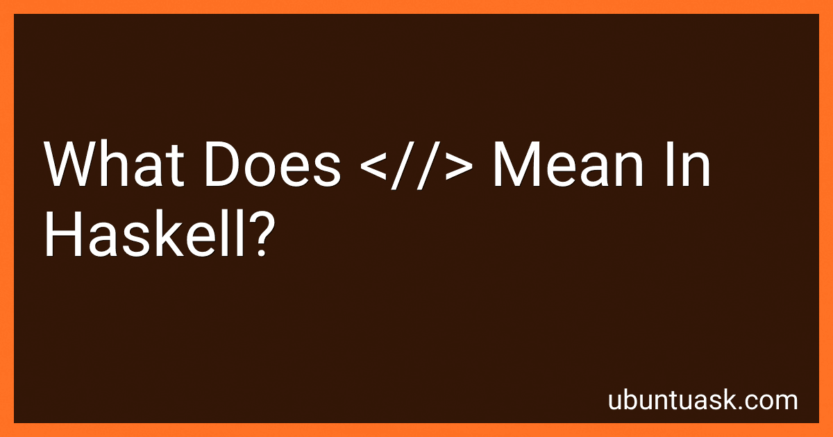 What Does <//> Mean In Haskell? image