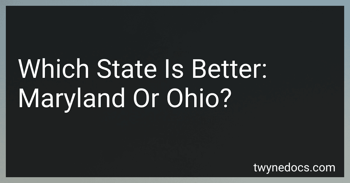 Which State Is Better: Maryland Or Ohio? image