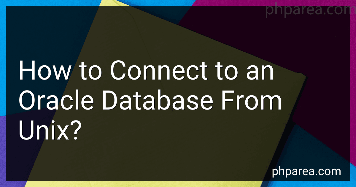 How to Connect to an Oracle Database From Unix? image