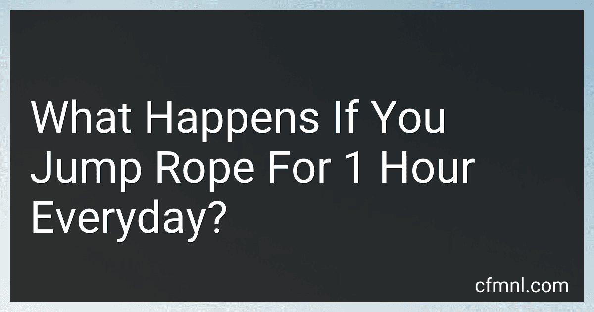 What Happens If You Jump Rope For 1 Hour Everyday? image