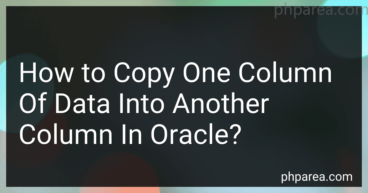 How to Copy One Column Of Data Into Another Column In Oracle? image
