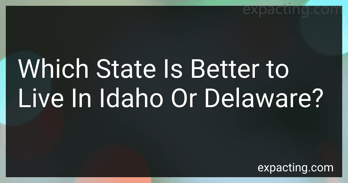 Which State Is Better to Live In Idaho Or Delaware? image