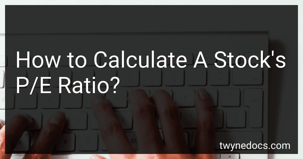 How to Calculate A Stock's P/E Ratio? image